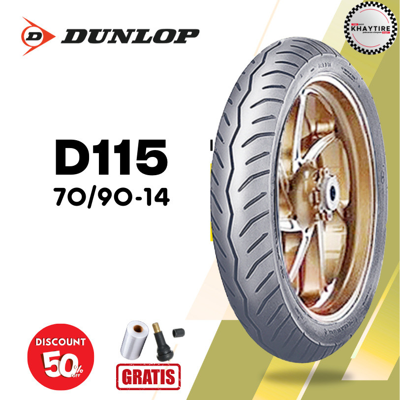 Ban Motor DUNLOP D115 70/90 RING 14 TUBLESS