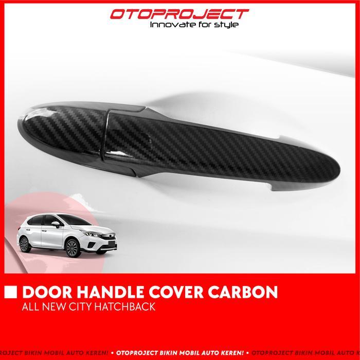 Otoproject - Door Handle Cover A.N City Hatchback Carbon | Cover Gagang Pintu City Hatchback