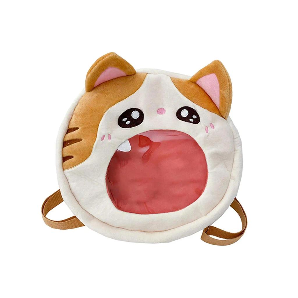Cat Plush Backpack Travel Cute School Bag Casual Shoulder Bag