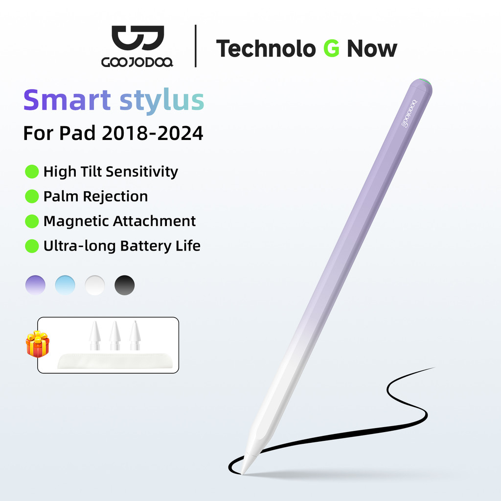 GOOJODOQ GD13 Pencil Stylus Pen for Apple Pencils Pen iPad Air 4 5 Pro 11 12.9 Mini 6 with Wireless 