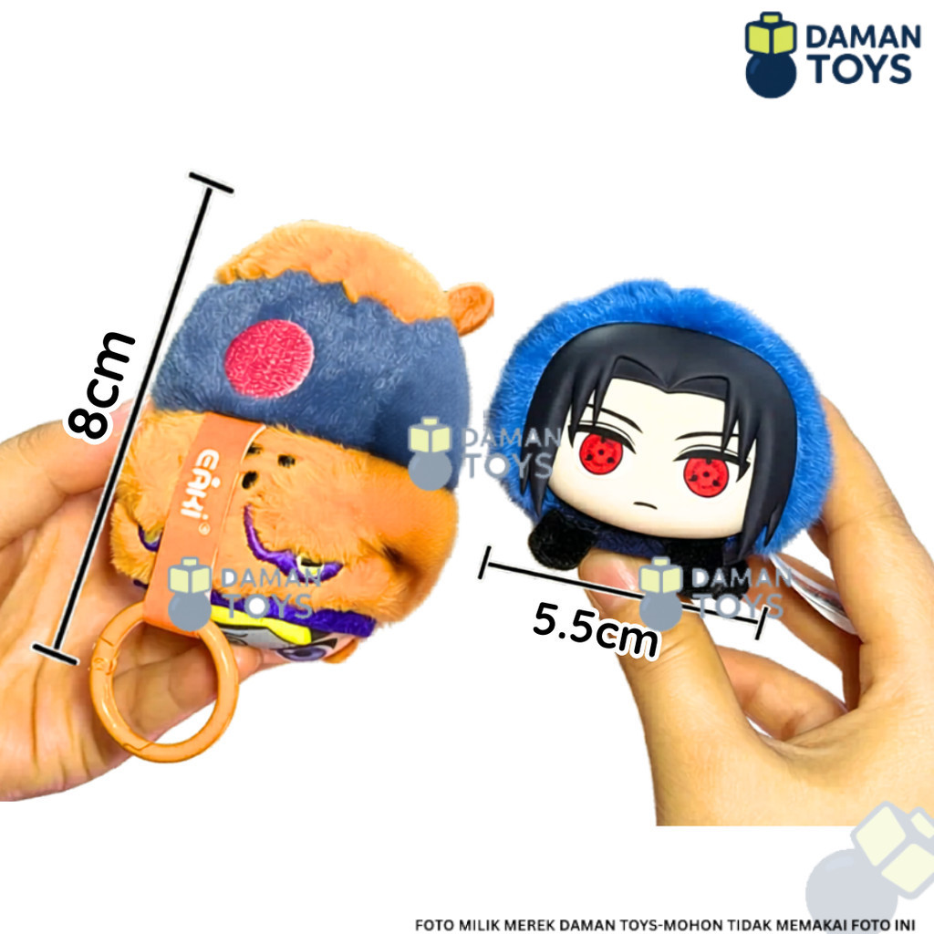 URBANZENT - Boneka Naruto Shippuden Cute Beast Lying Party Series Blind Box - Koleksi Gantungan
