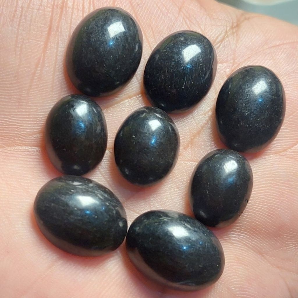 Batu akik f0 sL galih kelor hitam asli kayu yang sudah membatu