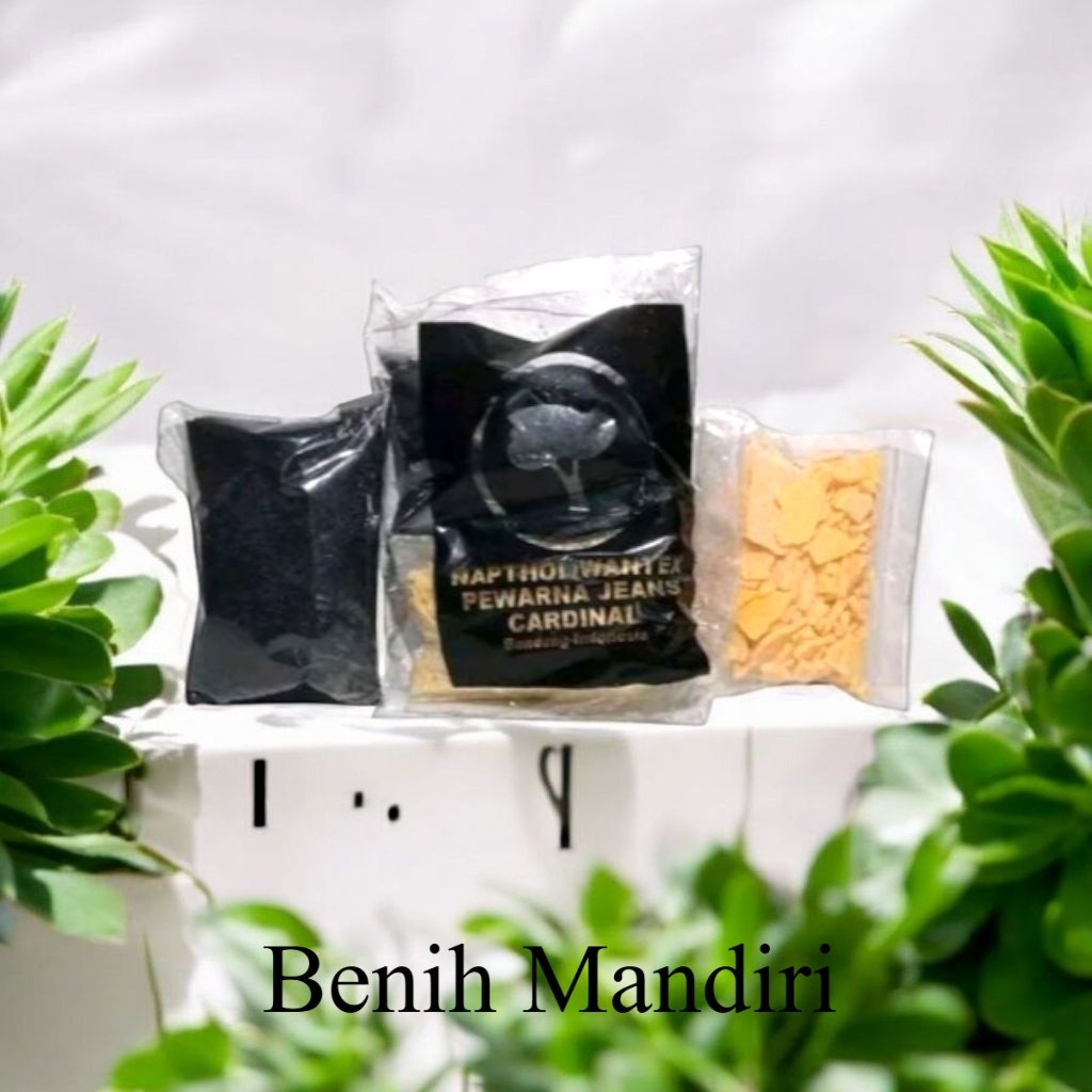 Pewarna Pakaian Naptol - Pewarna Pakian Permananen Bebas Pilih Warna 100g Kain Cream - hitam super