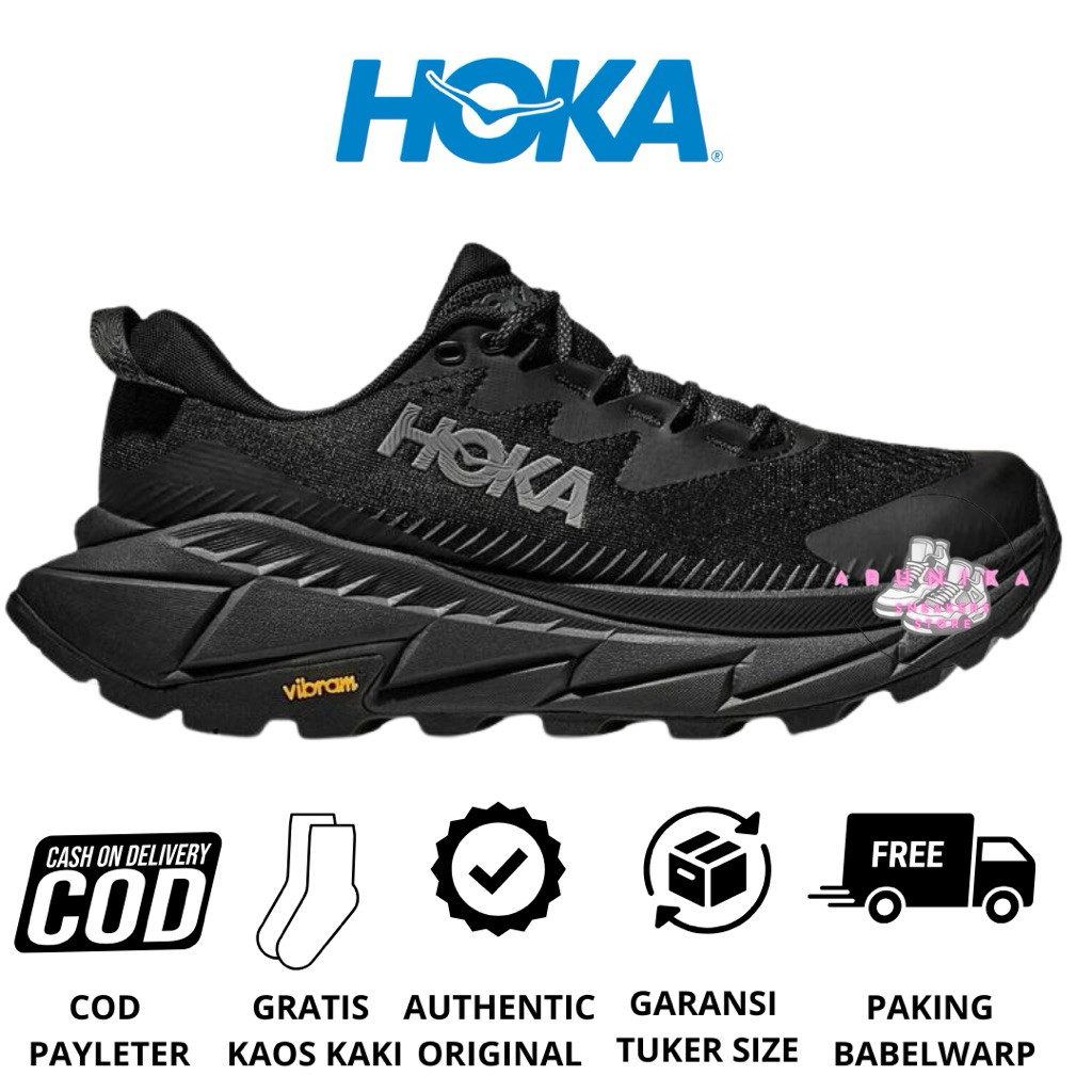 Sepatu Running Trailrun Hiking Hoka Original Hoka Skyline Float X Black