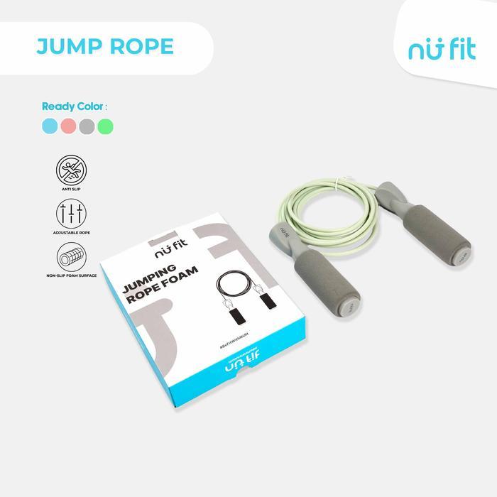 NU - FIT  - Tali Skipping - Skipping Premium - Skipping jump - Lompat Tali  - Foam Jump Rope - Skipp