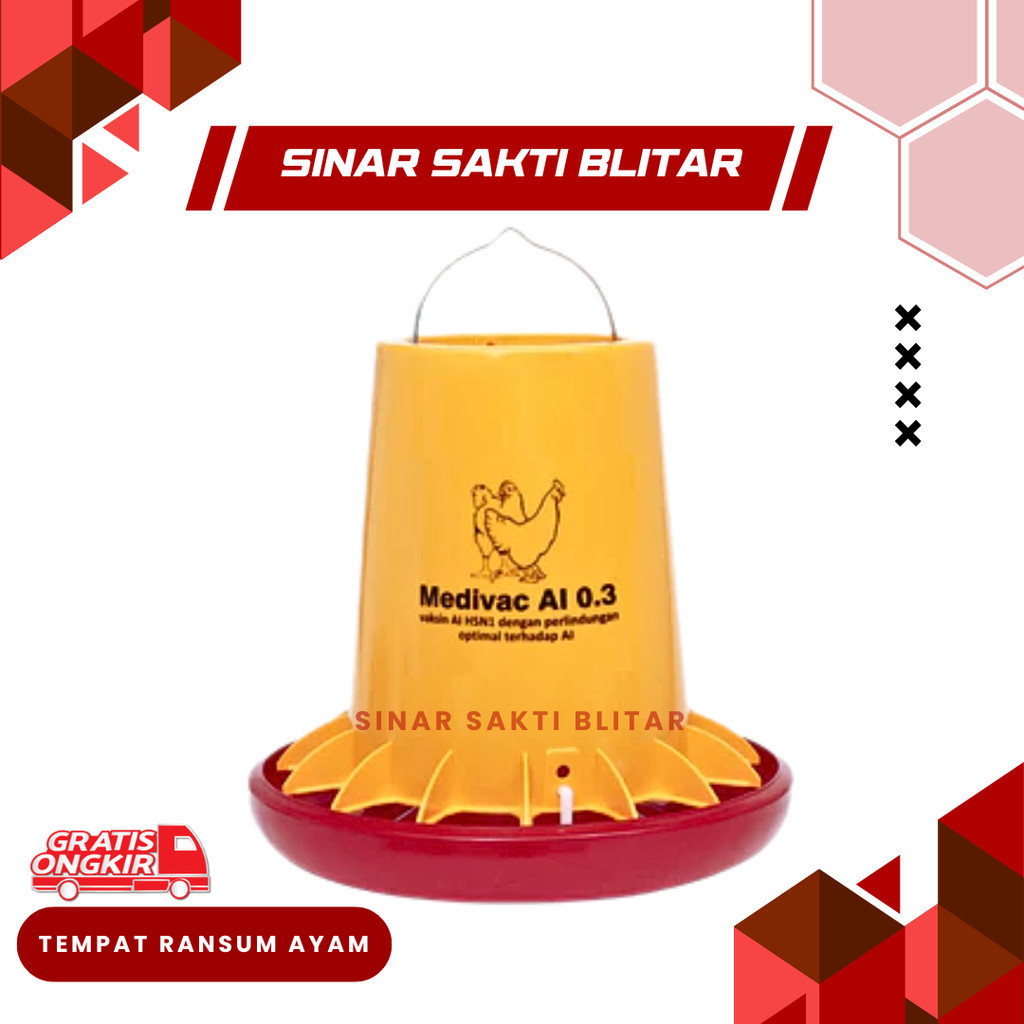 TEMPAT RANSUM AYAM MULTI FEEDER MEDION