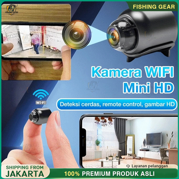 [COD]Kamera Mini WIFI CCTV Mini Tersembunyi Tanpa Kabel 1080P cctv wifi jarak jauh lewat hp camera c