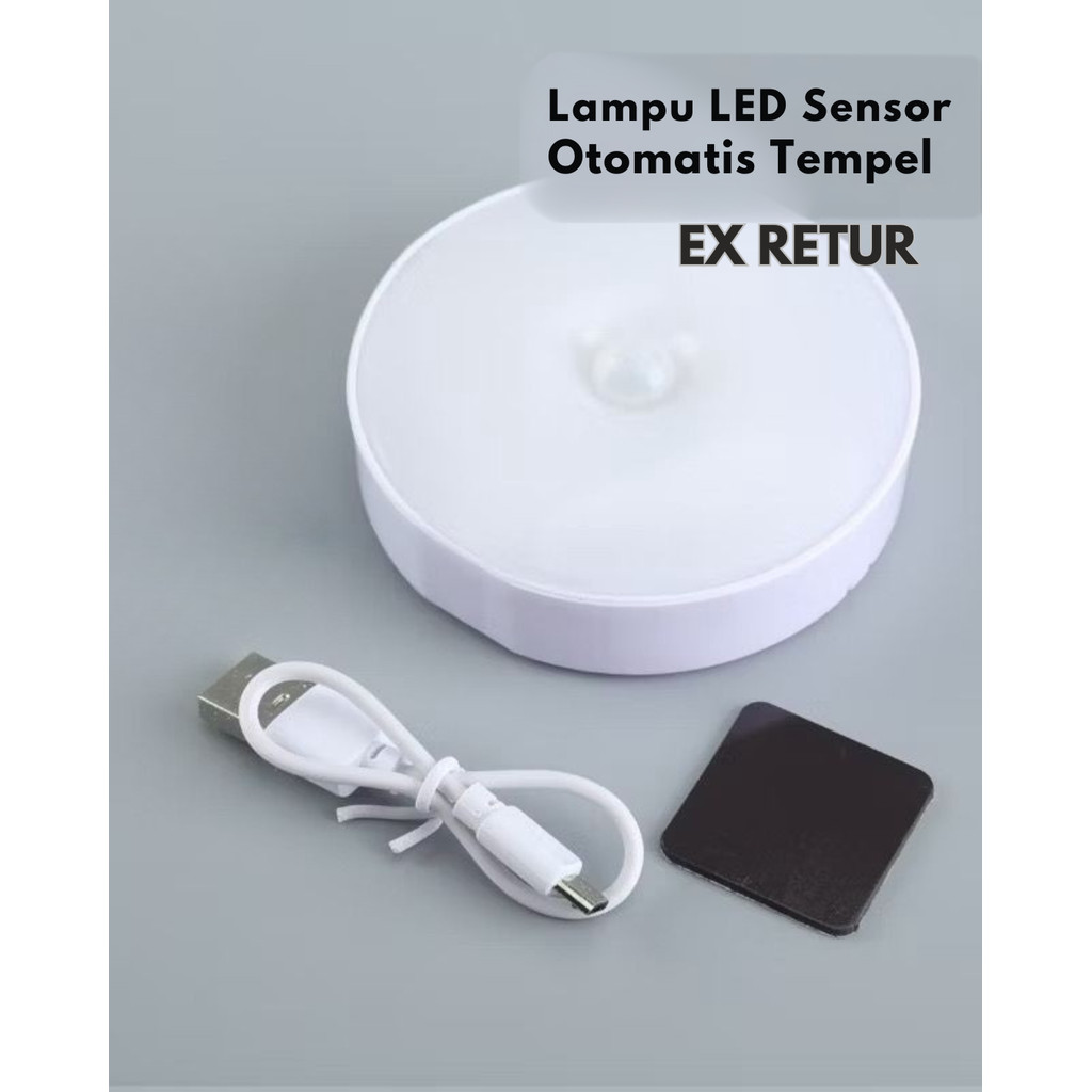 Lampu LED Sensor Gerak Recharge Ex Retur Tidak Menyala Kondisi Apa Adanya
