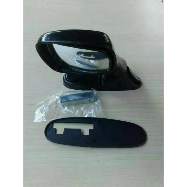 READY Spion Kap Mesin Mobil Universal Hitam Chrome Spot Mirror Blind Spot Car - Hitam