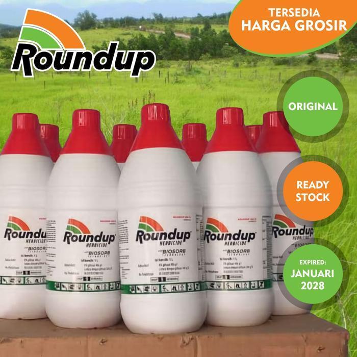 Racun rumput/herbisida : Roundup 1 liter original