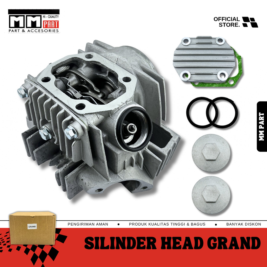 SILINDER HEAD GRAND - Cylinder Head Kop Honda Supra X Lama Supra Old Prima Win Astrea Komplit