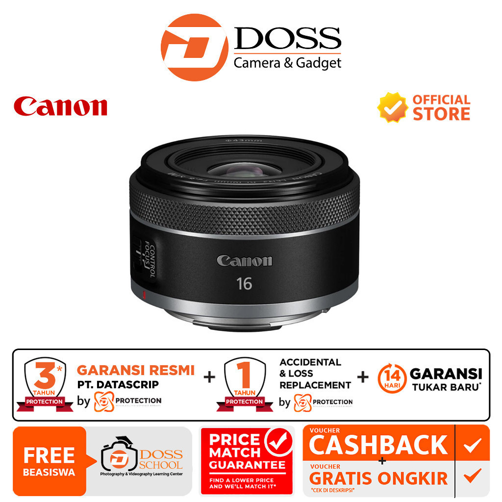 Canon RF 16mm f2.8 STM Mirrorless Lens / RF 16mm