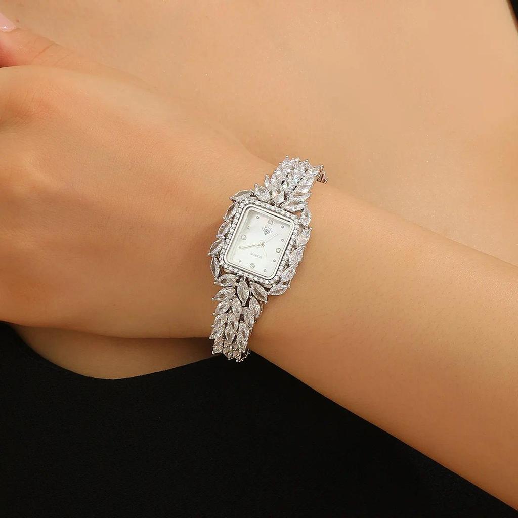 Jam Tangan Wanita Women Watch for Girls Quartz Reloj Mujer Zircon Diamond Sliver Vintage Orologio La