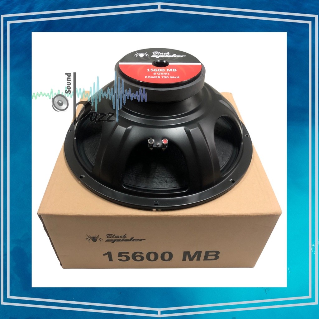 komponen Speaker 15 inch Black Spider 15600 BS 15600 Blackspider 15600 MB