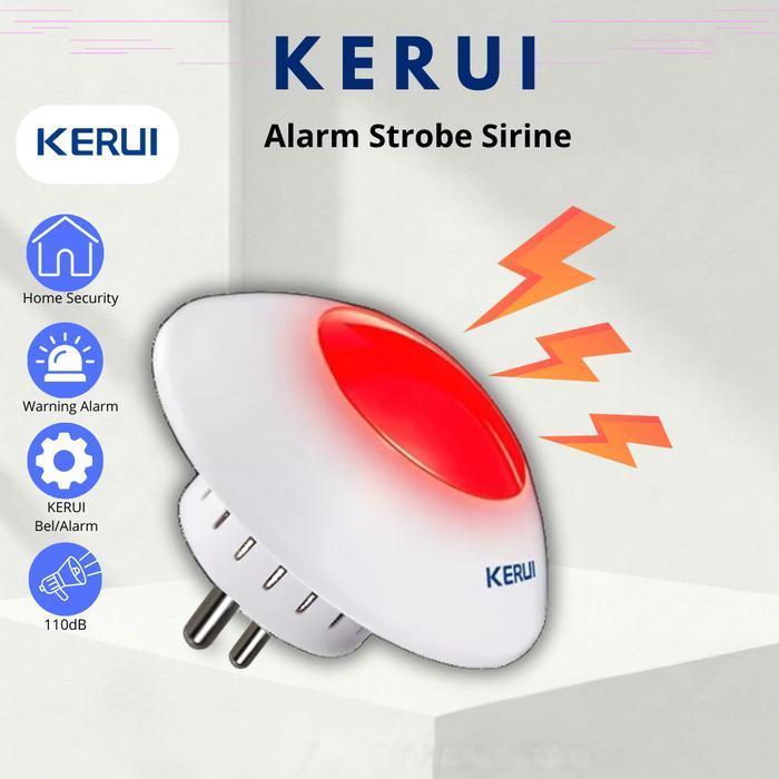READY KERUI Alarm Strobe Sirine wireless Lampu strobe Alarm System sensor keamanan rumah - Sirine In