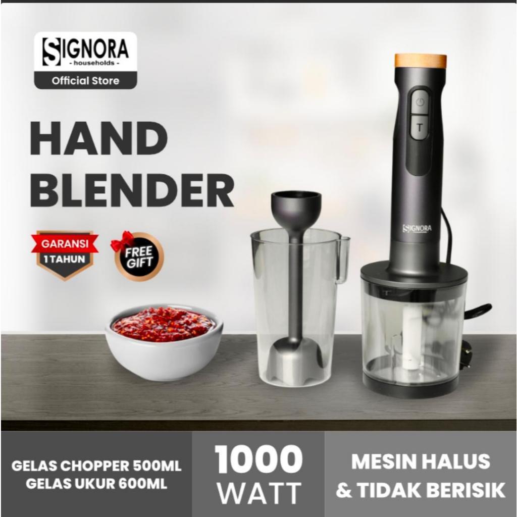 Signora New Hand Blender, Motor Kuat, Suara Halus & LCD Display