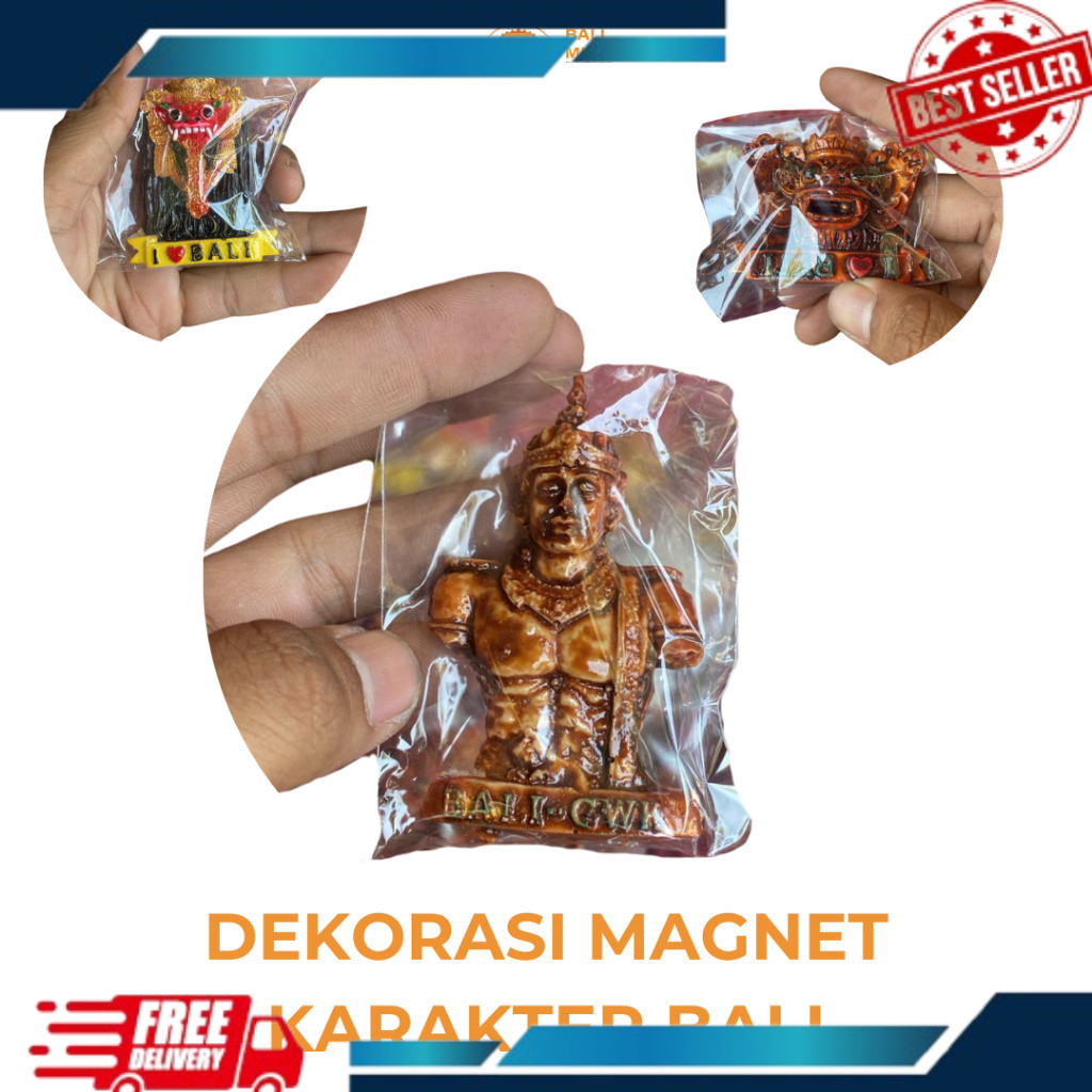 Magnet Barong Bali Resin - Magnet Karakter bali - Magnet Garuda Pancasila - Magnet Gwk - Magnet Garu