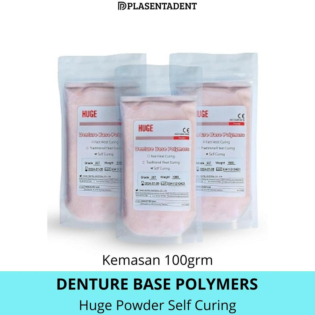 HUGE - Dental Powder SC Denture Base Polymers Self Curing 100grm
