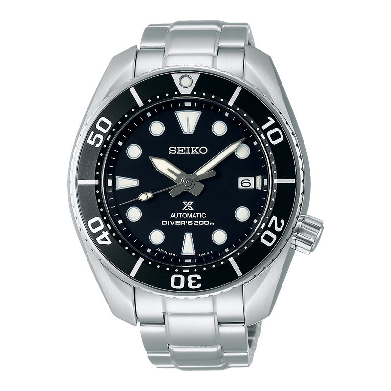 Jam Tangan Pria Seiko Prospex SPB101J1 Sumo Automatic Black Dial Stainless Steel Strap