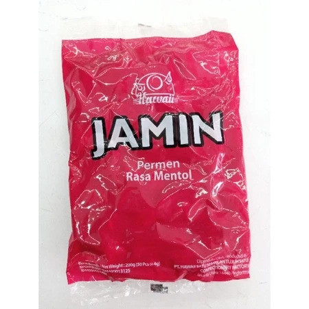 HM Permen Hawaii Jamin Rasa Mentol 180gr isi ( 50pc x 3.5g ) Permen Batuk