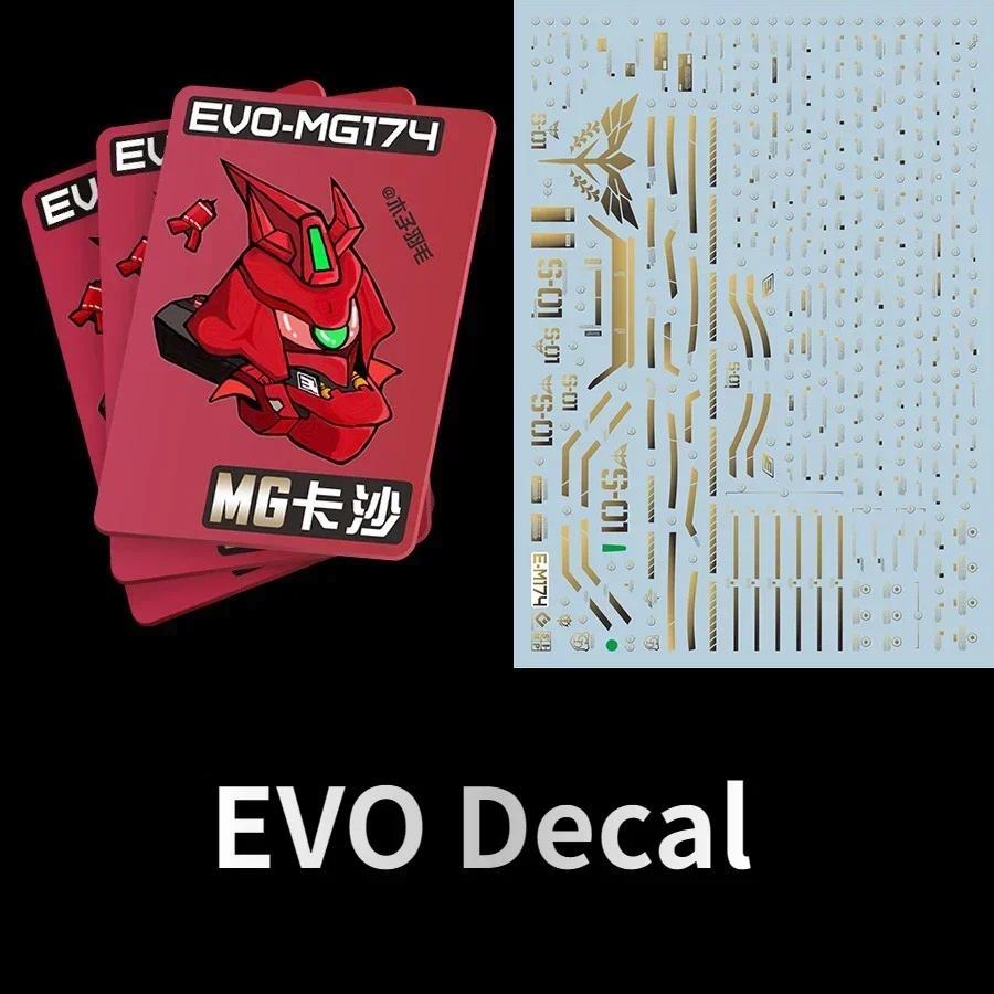 EVO Decal EM174 for EVOMG174 MG SAZABI VerKa Model Kits Fluorescent Gold Water Sticker for Assembly 