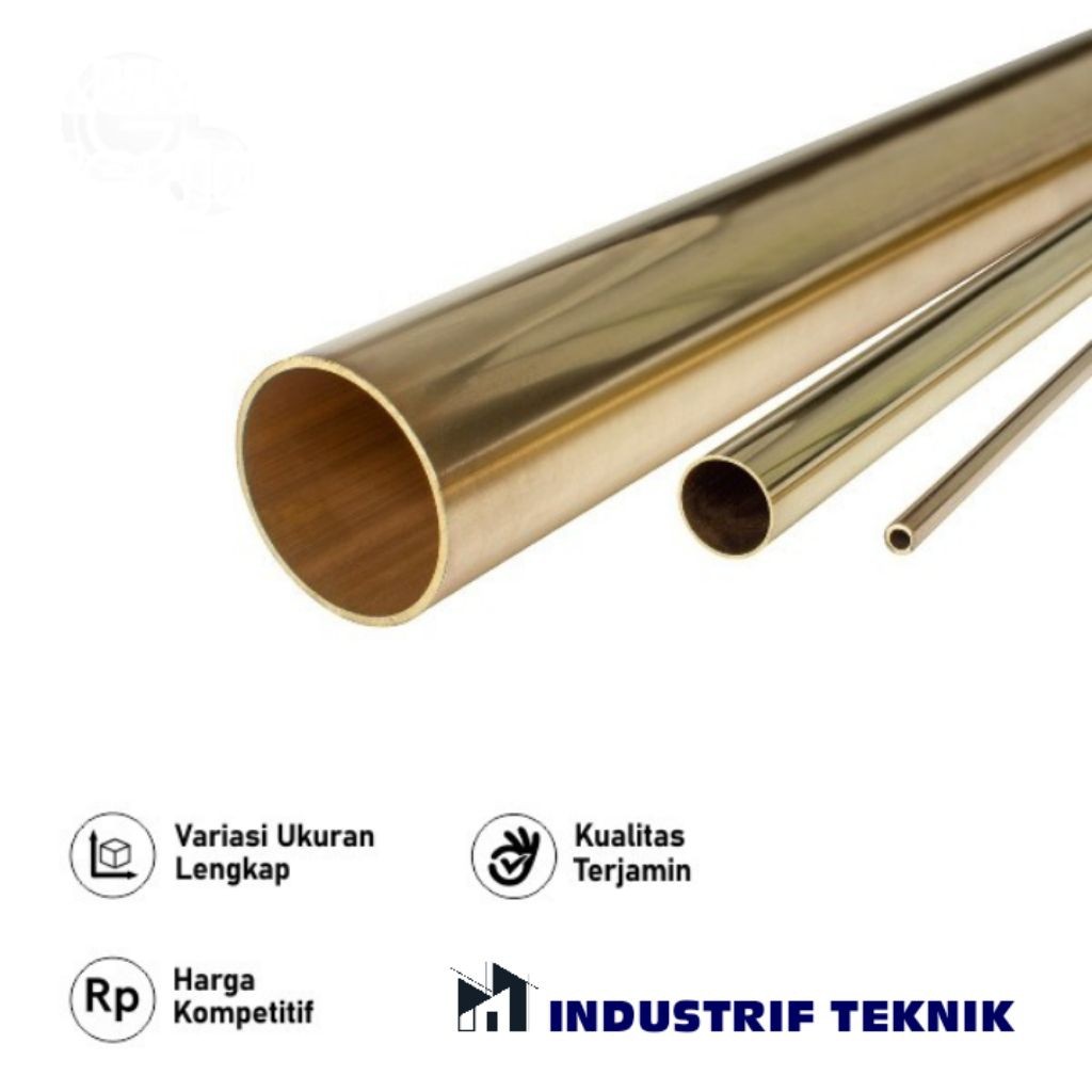 Pipa Kuningan diameter 10mm x 1mm x 1000mm