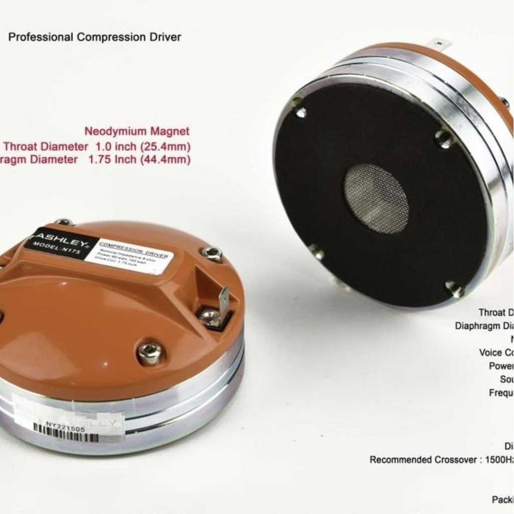 Tweeter Ashley N300 Original Neodymium Magnet NEO N300 Driver Twitter