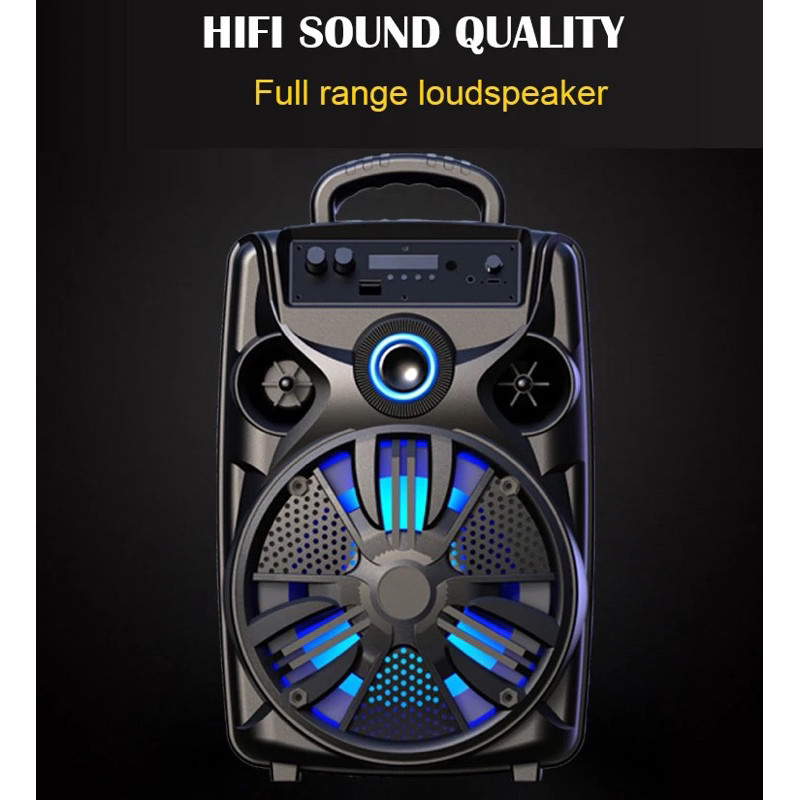 Speaker ukuran Besar SQRS-855 Gratis 2 mic/Speaker karaoke/Speaker Portable/Speaker Bluetooth/Speake