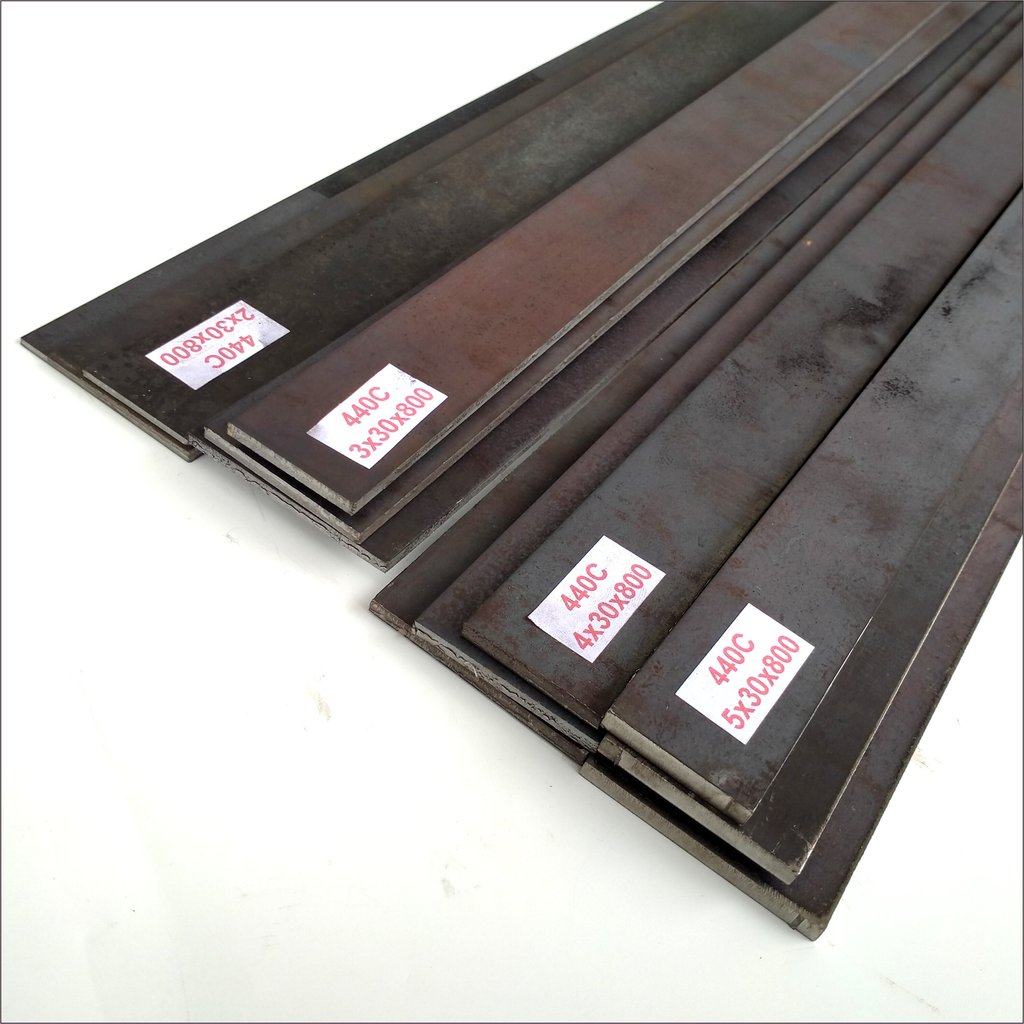 BESI BAJA KARBON 440C TEBAL 5.5 MM - HIGH CARBON STEEL - BAHAN PISAU - ENIGMAZONE