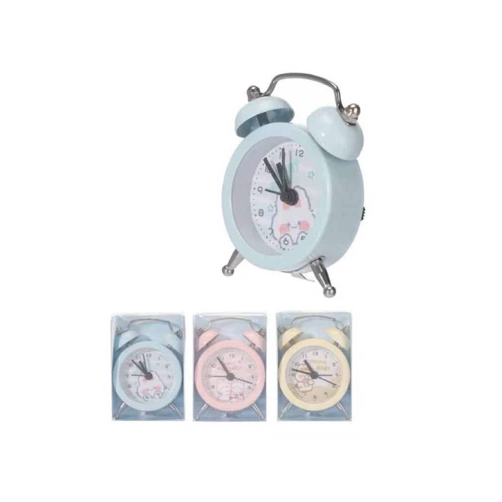 Denpasar Jam Weker MINISO Alarm Clock Cream Rabbit Small 7.5cm