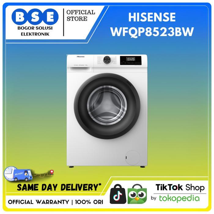 Mesin Cuci Front Loading Hisense WFQP8523BW 8.5Kg Hisense 8.5 Kg