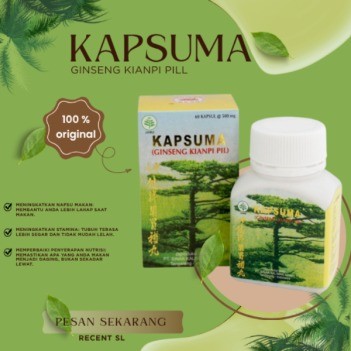 KIANPI PIL STORE ~ Ready Stok Kapsuma (Ginseng Kianpi Pil) 60 Kapsul Original ginseng kianpi pill bp