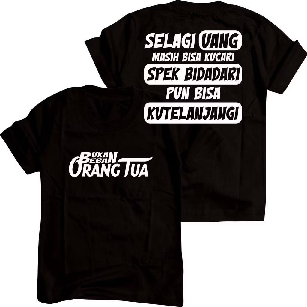 COD (Dikirim dalam 24 jam)MIEMIE. Kaos Atasan Bukan Beban Orang Tua Loi Dewasa Kaos Distro Premium K
