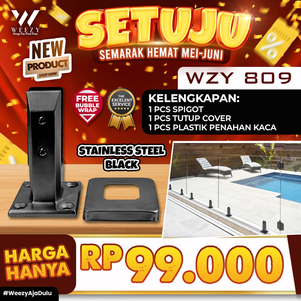 NEW SPIGOT TERMURAH - SPIGOT KACA Weezy 809