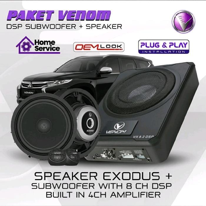 Paket Audio Venom Sound Quality Full Venom Mobil Mitsubishi Pajero / Pemasangan Socket To Socket / F