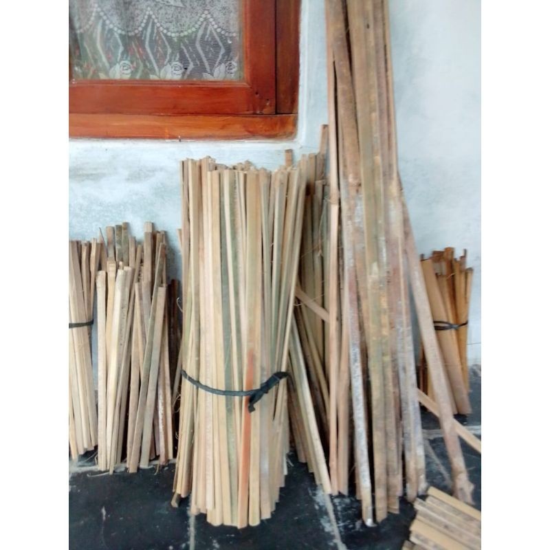 Bambu bilah / ajir turus penyangga tanaman / potongan bambu / bilah bambu / stik bambu / bilahan bam