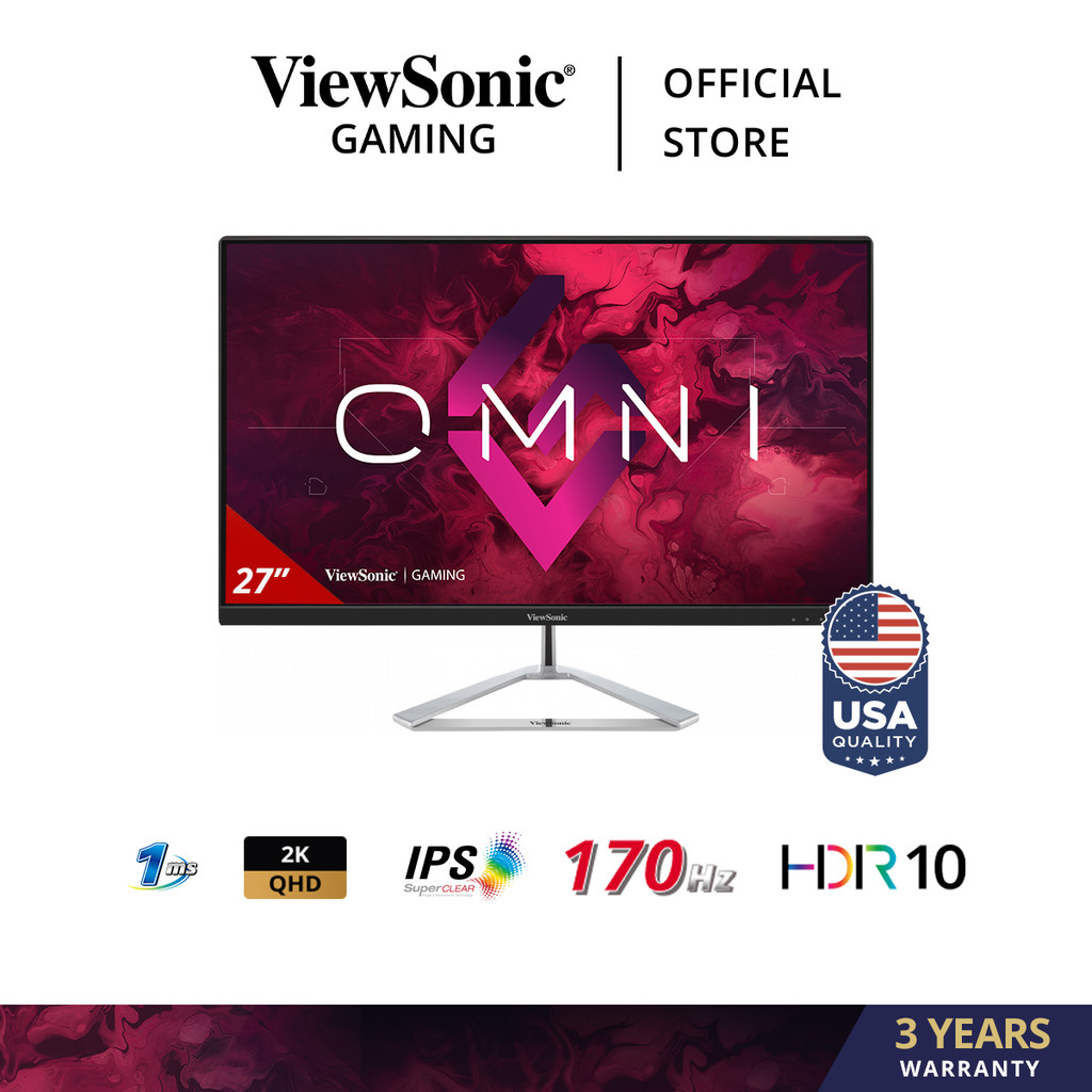 Monitor LED Viewsonic VX2780-2K 27" IPS QHD 1440p 170Hz HDR10