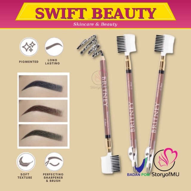 Purbasari BRITNEY Perfect Eyebrow Pencil | Eye Brow | Pensil Alis