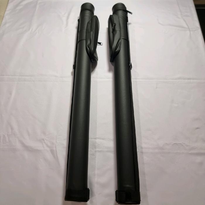 Tas Billiard 1x1 Cue Bag Tabung Pocket Panjang Hitam Polos