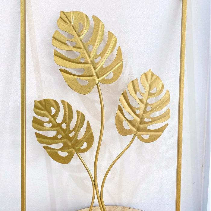 Dekorasi dinding besi / Walldecor besi/ pajangan unik/ pajangan dinding - Monstera