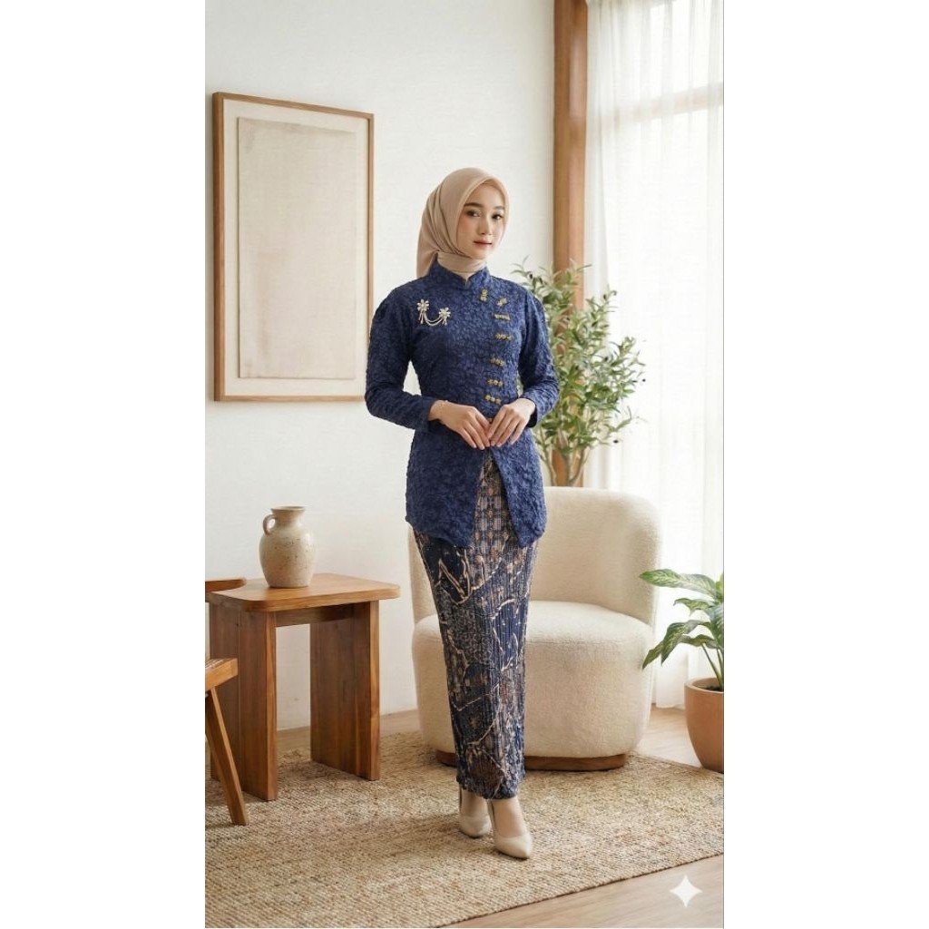 Kebaya Jaguar Janggan/kebaya jaguar fucuro/kebaya wisuda/kebaya lamaran/kebaya Janggan embos | CANTI