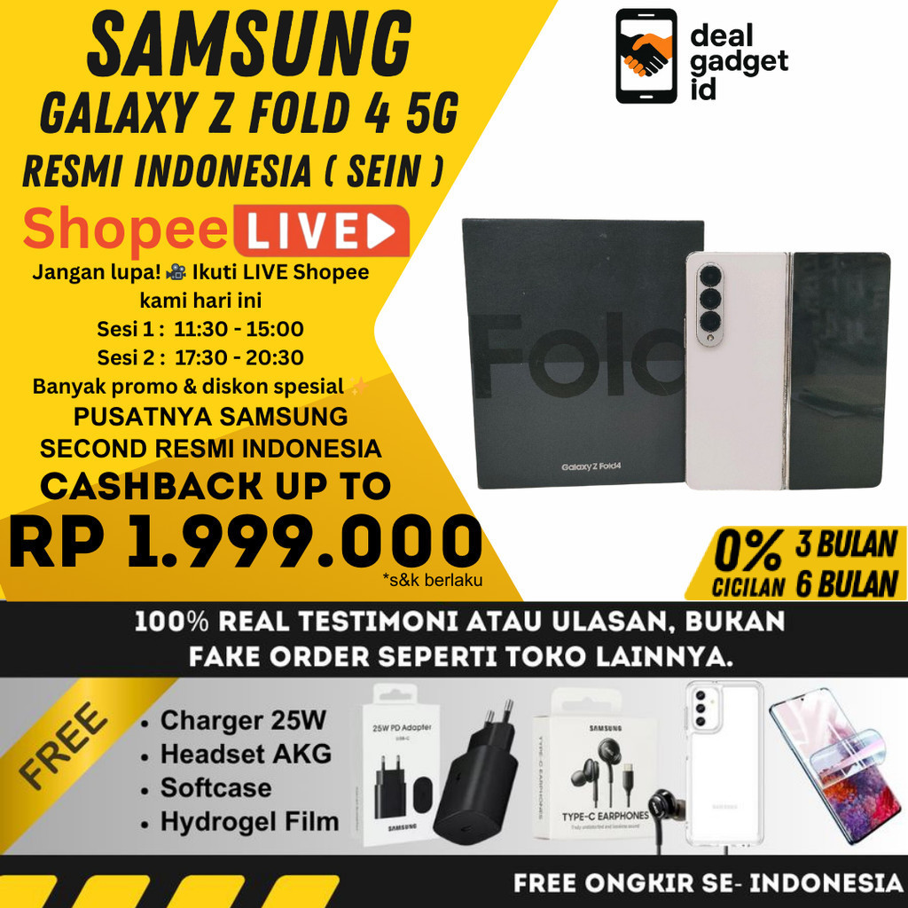 SEIN Samsung Galaxy Z Fold 4 & 3 SEIN 512GB 256GB Second Fullset Original