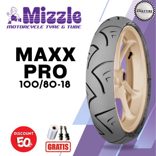 MIZZLE MAXXPRO 100/80 Ring 18 Tubeless - Ban Motor RX King Tiger Thunder