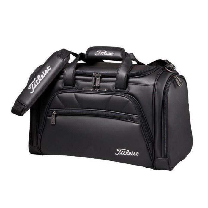 Tas Golf Classic Boston Travel Bag - Tas Duffle Boston PVC Leather Elegant Korean Style