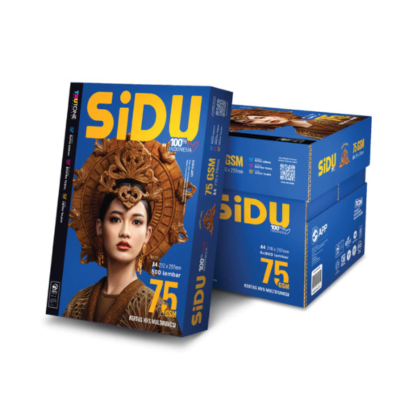 Kertas HVS A4 75gsm Sinar Dunia SIDU 1 Box Dus – Kertas Fotocopy & Print Berkualitas