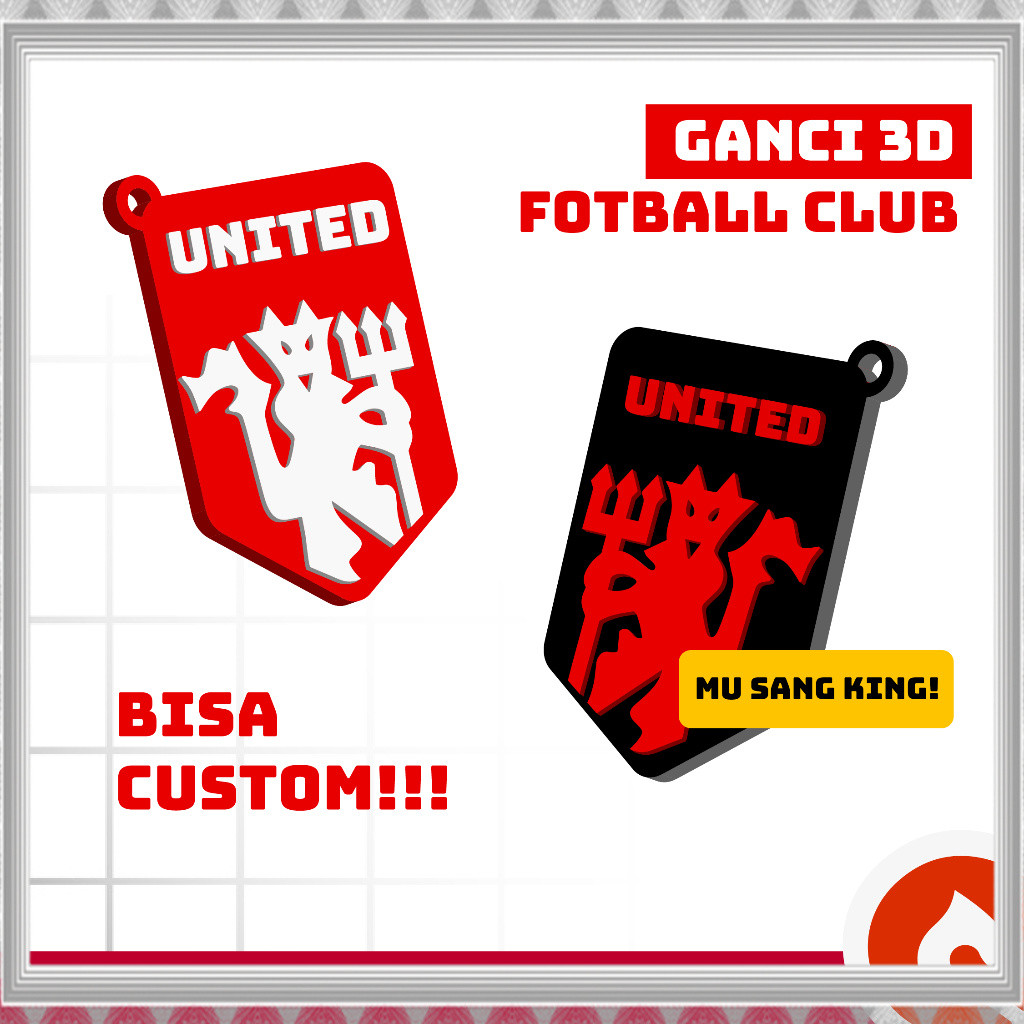 Terlaris Gantungan Kunci CLUB Bola Gantungan Kunci FC Mobile Glorious Ganci Keychain Champions Akses