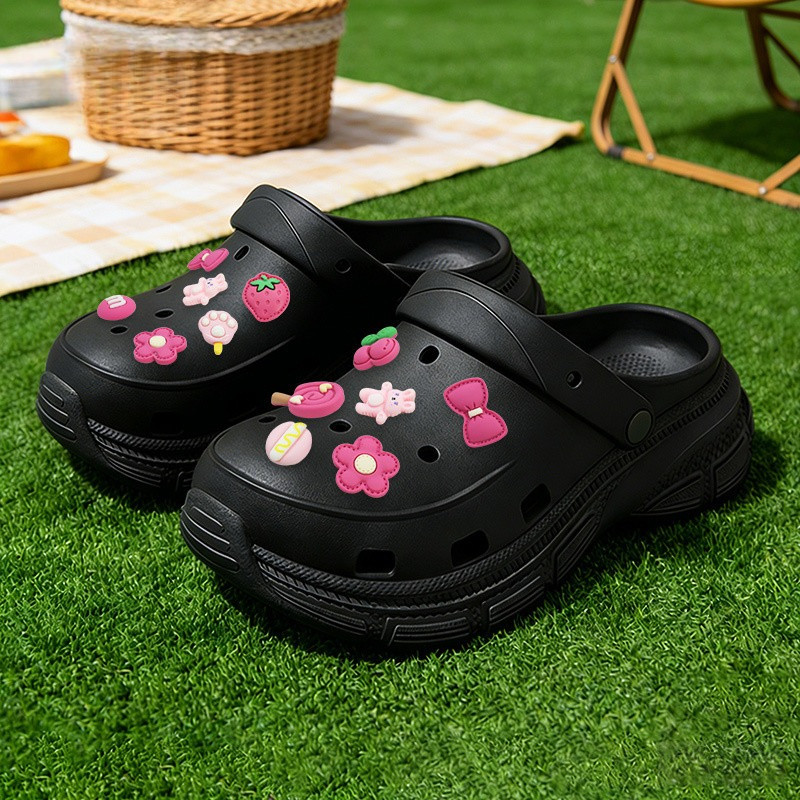 Sepatu Jepit Wanita Sandal Outdoor Sandal Model 2026 Sandal Jelly EVA Sol Tebal