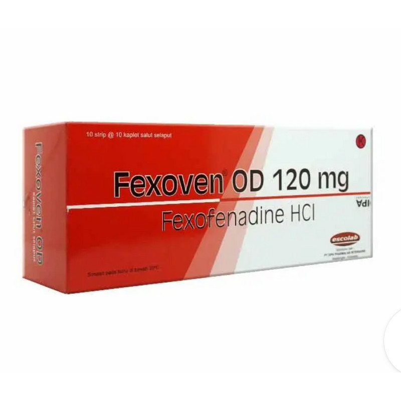 FEXOVEN OD 120 MG 1 STRIP @ 10 KAPLET SALUT SELAPUT