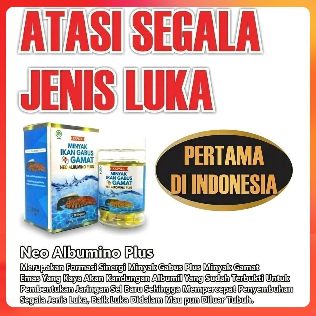 Neo Albumino Atasi Segala Jenis Luka Gamat Emas Kolagen Tinggi