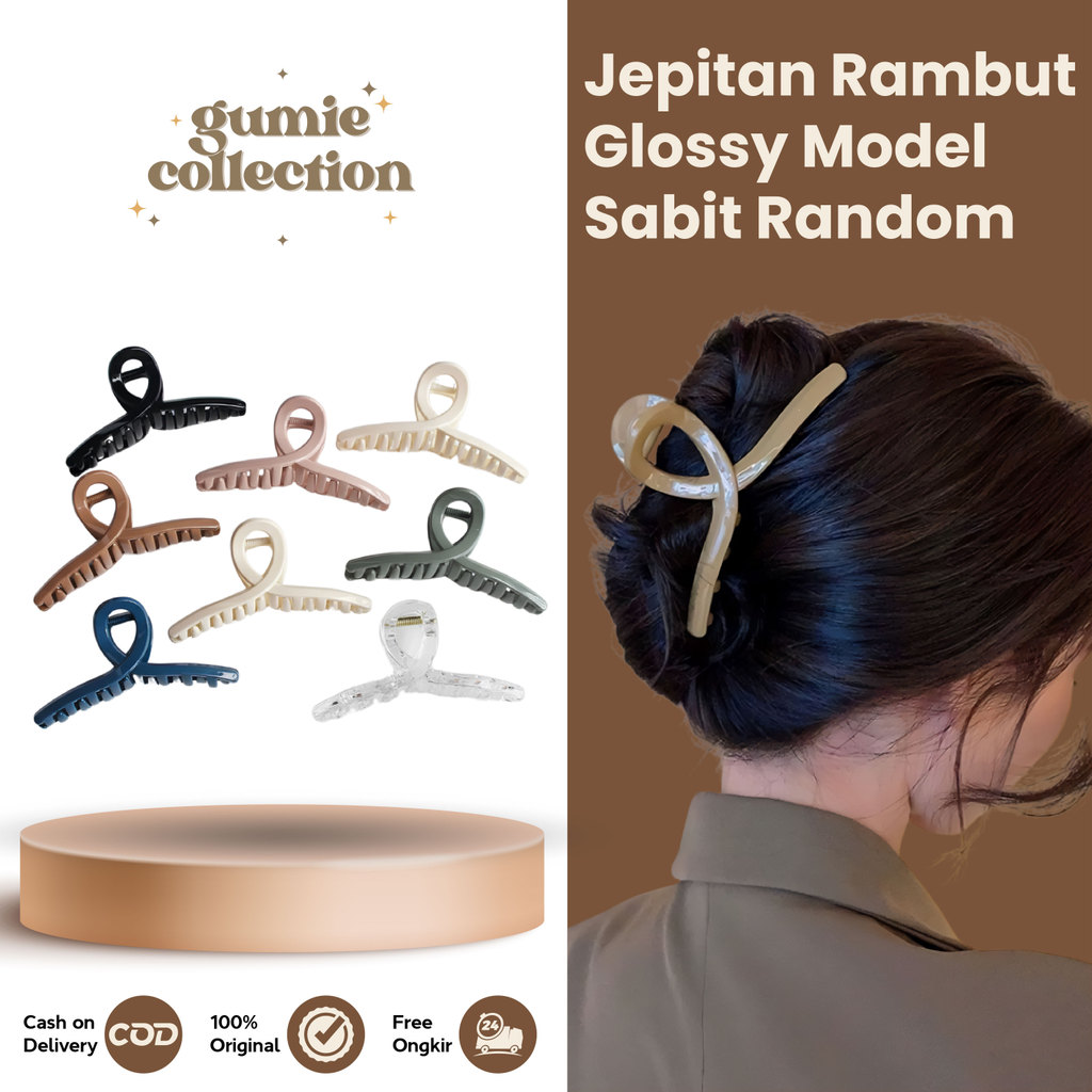 GC - 11CM JEPIT RAMBUT SALON GLOSSY PREMIUM / JEDAI SALON GLOSSY KOREAN MIX